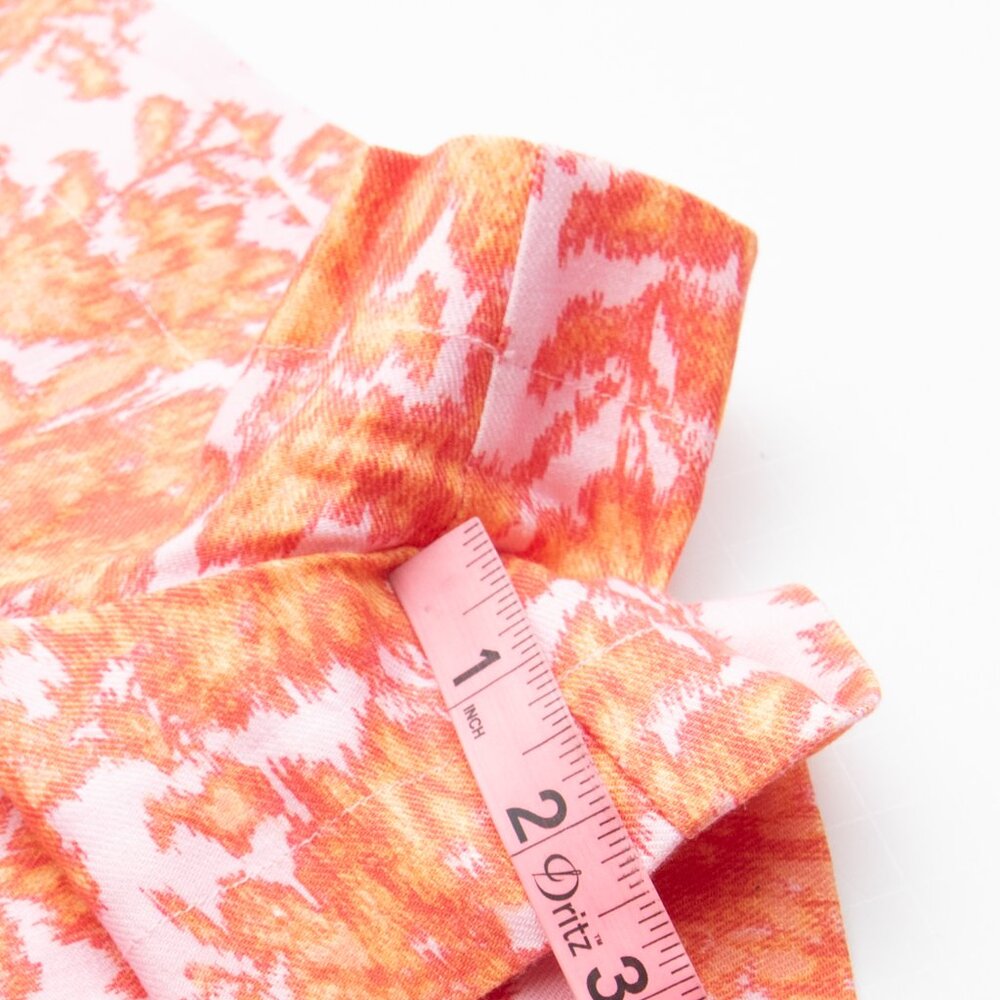 Derek Lam 10 Crosby Vadella Shorts & Irina Blazer Jacket Set Orange Pink Size 12 - Picture 15 of 16
